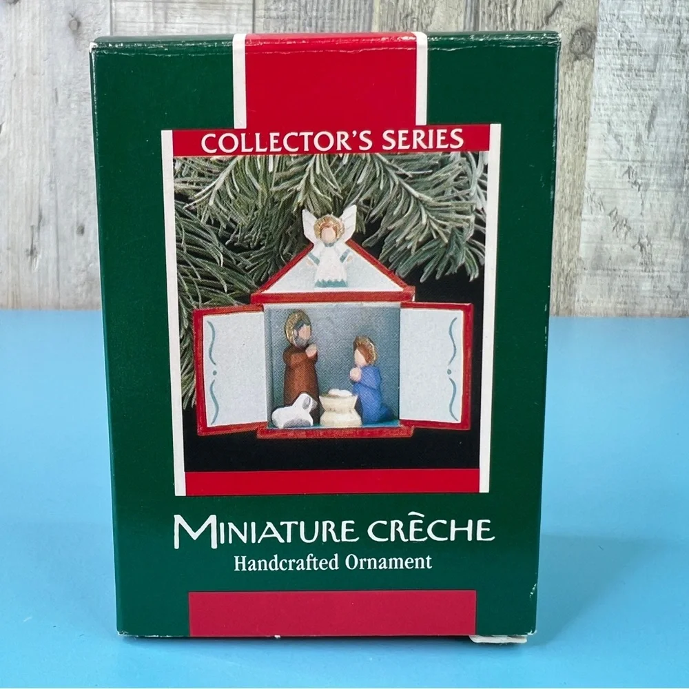 Hallmark Keepsake Ornament Miniature Crèche Handcrafted Collectors Series